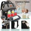 Picture of DEBUG Baby Diaper Bag Backpack with Changing Station for Boy Girl, Baby Registry Search Must Haves Shower Gifts Baby Stuff Newborn, Dad Black Large Travel Waterproof Diapers Bag with Stroller Straps