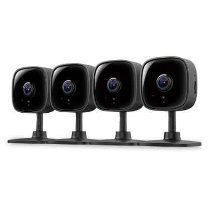 Picture of Tapo by TP-Link 1080P Indoor Security Camera for Baby Monitor, Pet Camera w/Motion Detection, 2-Way Audio, Night Vision, Cloud & SD Card Storage, Works w/Alexa & Google Home, Black, C101(4-Pack)