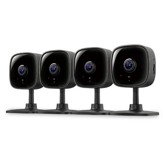 Picture of Tapo by TP-Link 1080P Indoor Security Camera for Baby Monitor, Pet Camera w/Motion Detection, 2-Way Audio, Night Vision, Cloud & SD Card Storage, Works w/Alexa & Google Home, Black, C101(4-Pack)