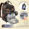 Picture of RUVALINO Diaper Bag Backpack, Multifunction Travel Pack Maternity Baby Changing Bags, Large Capacity, Waterproof, Green Camo