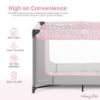 Picture of Dream On Me Zodiak Portable Playard in Grey and Pink, Lightweight, Packable and Easy Setup Baby Playard, Breathable Mesh Sides and Soft Fabric - Comes with a Removable Padded Mat