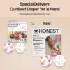 Picture of The Honest Company Clean Conscious Diapers for Sensitive Skin | Hypoallergenic, Fragrance Free | Girl Prints | Super Club Box, Size 1 (8-14 lbs), 136 Count