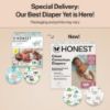 Picture of The Honest Company Clean Conscious Diapers for Sensitive Skin | Hypoallergenic, Fragrance Free | Gender Neutral Prints | Super Club Box, Size 1 (8-14 lbs), 136 Count