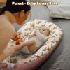 Picture of Baby Lounger for Newborn Cover - Newborn Lounger for 0-12 Months, Breathable & Portable Infant Lounger - Adjustable Cotton Soft Baby Floor Seat for Travel, Newborn Essentials - Giraffe