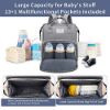 Picture of 3 in 1 Diaper Bag Backpack with Changing Station, NIUTA 2021 Travel Bassinet Foldable Baby Bed with Insulated Pocket, Baby Bag Portable Crib, Large Capacity, Waterproof (Gray)