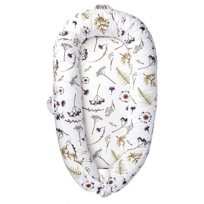 Picture of Baby Lounger for Newborn Cover - Newborn Lounger for 0-12 Months, Breathable & Portable Infant Lounger - Adjustable Cotton Soft Baby Floor Seat for Travel, Newborn Essentials- Forest