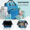 Picture of DEBUG Baby Diaper Bag Backpack with Changing Station for Boys Girl, Baby Registry Search Shower Gifts for Baby Stuff Newborn, Dad Mom Blue Large Travel Waterproof Diapers Bag with Stroller Straps