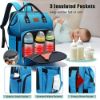 Picture of DEBUG Baby Diaper Bag Backpack with Changing Station for Boys Girl, Baby Registry Search Shower Gifts for Baby Stuff Newborn, Dad Mom Blue Large Travel Waterproof Diapers Bag with Stroller Straps
