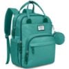 Picture of RUVALINO Diaper Bag Backpack, Multifunction Travel Pack Maternity Baby Changing Bags, Large Capacity, Waterproof, Turquoise