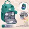 Picture of RUVALINO Diaper Bag Backpack, Multifunction Travel Pack Maternity Baby Changing Bags, Large Capacity, Waterproof, Turquoise
