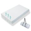 Picture of Hush Hutting Pack and Play Mattress, Portable Pack n Play Mattresses, Memory Foam Playpen Mattress with Removable Cover, Quiet and Odorless Playard Mattress with Travel Strap 38"x26"x3"