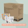 Picture of The Honest Company Clean Conscious Diapers for Sensitive Skin | Hypoallergenic, Fragrance Free | Gender Neutral Prints | Super Club Box, Size 4 (22-37 lbs), 104 Count