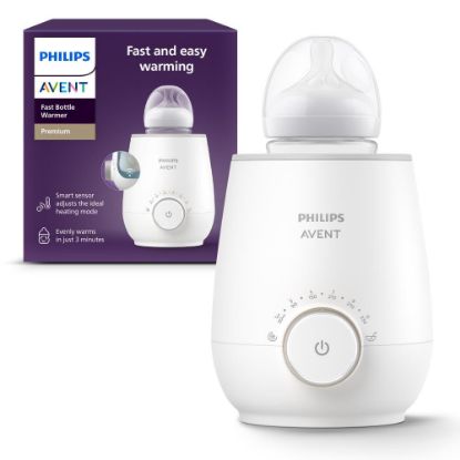 Picture of Philips Avent Premium Fast Bottle Warmer, with Smart Temperature Control, Water Bath Technology, Automatic Shut-Off, Model SCF358
