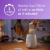 Picture of Philips Avent Premium Fast Bottle Warmer, with Smart Temperature Control, Water Bath Technology, Automatic Shut-Off, Model SCF358