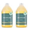 Picture of WHOLENATURALS Pure Castile Soap Liquid Unscented, EWG Verified & Certified Palm Oil Free-1 Gallon (64oz x2 Bottles) Natural Soap, Mild & Gentle Non-GMO & Vegan-Organic Body Wash, Laundry & Baby Soap