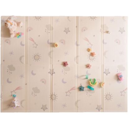 Picture of Nuby Reversible Baby Floor Mat - Foldable and Lightweight Baby Play Mat for Floor - Easy Storage and Travel - Stars and Sky