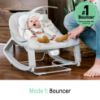 Picture of Ingenuity Keep Cozy 3-in-1 Grow with Me Vibrating Baby Bouncer, Seat & Infant to Toddler Rocker, Vibrations & -Toy Bar, 0-30 Months Up to 40 lbs (Weaver)