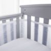 Picture of BreathableBaby Breathable Mesh Liner for Full-Size Cribs, Sheer Deluxe 5mm Mesh, Stars (Size 4FS Covers 3 or 4 Sides)