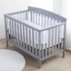 Picture of BreathableBaby Breathable Mesh Liner for Full-Size Cribs, Sheer Deluxe 5mm Mesh, Scallops (Size 4FS Covers 3 or 4 Sides)