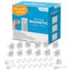 Picture of Vmaisi Adhesive Magnetic Locks for Cabinets & Drawers (24 Pack and 4 Keys + Cradle)