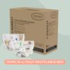 Picture of The Honest Company Clean Conscious Diapers for Sensitive Skin | Hypoallergenic, Fragrance Free | Gender Neutral Prints | Super Club Box, Size 7 (41+ lbs), 64 Count
