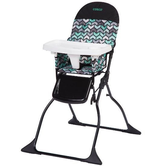 Picture of Cosco Kids Highchair for Baby, Simple Foldable High Chair, Convenient, Lightweight, and Compact Design, Spritz