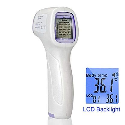 Picture of Forehead Thermometer with LCD Display, Non-Contact Temperature Measurement Device, Infrared Digital Thermometer for Baby Adult