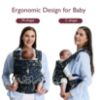 Picture of Momcozy Baby Carrier - Ergonomic, Cozy and Lightweight Carrier for 7-44lbs, Effortless to Put On, Ideal for Hands-Free Parenting, Enhanced Lumbar Support, Purehug for Infant to Toddler, Starry Night