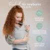 Picture of Serenity Stretchy Baby Wrap Carrier - Newborn to Toddler, Hands-Free, 7-35lbs (Light Grey)