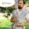 Picture of Serenity Stretchy Baby Wrap Carrier - Newborn to Toddler, Hands-Free, 7-35lbs (Light Grey)