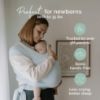 Picture of Boba Baby Wrap Carrier - Original Baby Carrier Wrap Sling for Newborns - Baby Wearing Essentials - Newborn Wrap Swaddle Holder, Newborn to Toddler Infant Sling (Serenity Light Blue)