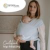 Picture of Boba Baby Wrap Carrier - Original Baby Carrier Wrap Sling for Newborns - Baby Wearing Essentials - Newborn Wrap Swaddle Holder, Newborn to Toddler Infant Sling (Serenity Light Blue)