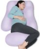 Picture of MOON PARK Pregnancy Pillows for Sleeping - U Shaped Full Body Maternity Pillow with Removable Cover - Support for Back, Legs, Belly, HIPS - 57 Inch Pregnancy Pillow for Women - Purple