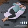 Picture of MOON PARK Pregnancy Pillows for Sleeping - U Shaped Full Body Maternity Pillow with Removable Cover - Support for Back, Legs, Belly, HIPS - 57 Inch Pregnancy Pillow for Women - Purple