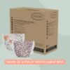Picture of The Honest Company Clean Conscious Diapers for Sensitive Skin | Hypoallergenic, Fragrance Free | Girl Prints | Super Club Box, Size 3 (16-28 lbs), 120 Count