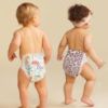 Picture of The Honest Company Clean Conscious Diapers for Sensitive Skin | Hypoallergenic, Fragrance Free | Girl Prints | Super Club Box, Size 3 (16-28 lbs), 120 Count
