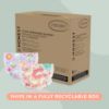 Picture of The Honest Company Clean Conscious Diapers for Sensitive Skin | Hypoallergenic, Fragrance Free | Girl Prints | Super Club Box, Size 6 (35+ lbs), 68 Count