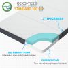 Picture of Hygge Hush Trifold Pack n Play Mattresses, Foldable Playard Mattress Memory Foam, Portable Toddlers Mattress Firmness Featuring Soft Removable Washable Outer Cover (Trifold-Breathable，26x38 inch