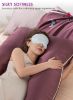 Picture of QUEEN ROSE Pregnancy Pillow, Maternity Body Pillow for Sleeping, U Shaped Pillow for Body Support Sleeping, Silky Satin Cover, Purple