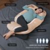 Picture of MOON PARK Pregnancy Pillows for Sleeping - U Shaped Full Body Maternity Pillow with Removable Cover - Support for Back, Legs, Belly, HIPS - 57 Inch Pregnancy Pillow for Women - Brown
