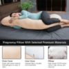 Picture of MOON PARK Pregnancy Pillows for Sleeping - U Shaped Full Body Maternity Pillow with Removable Cover - Support for Back, Legs, Belly, HIPS - 57 Inch Pregnancy Pillow for Women - Brown