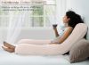 Picture of QUEEN ROSE Pregnancy Pillows, Cooling Cotton U Shaped Body Pillow for Sleeping, Maternity Pillow for Pregnant Women, Beige