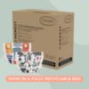Picture of The Honest Company Clean Conscious Diapers for Sensitive Skin | Hypoallergenic, Fragrance Free | Gender Neutral Prints | Super Club Box, Size 6 (35+ lbs), 68 Count