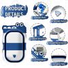 Picture of MoreFeel Collapsible Baby Bathtub for Newborn with Thermometer & 1 Hooded Towel & 1 Soft Floating Cushion,Portable Travel Bathtub with Drain Hole, Durable Foldable Baby Tubs for Infants to Toddler