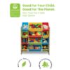 Picture of Delta Children Kids Toy Storage Organizer with 12 Plastic Bins - Greenguard Gold Certified, Natural/Primary