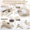 Picture of TPN Collapsible Baby Bathtub for Infants to Toddler with Real-time Temp Monitor+Floating Cushion,Foldable Baby Bath Tub Set Applicable 0-36 Month,Perfect Portable Travel Baby Tub for Newborns Boy