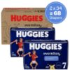 Picture of Huggies Size 7 Overnites Baby Diapers: Overnight Diapers, Size 7 (41+ lbs), 68 Ct (2 Packs of 34), Packaging May Vary