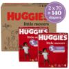 Picture of Huggies Size 4 Diapers, Little Movers Baby Diapers, Size 4 (22-37 lbs), 140 Ct (2 Packs of 70)