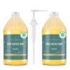 Picture of WHOLENATURALS Pure Castile Soap Liquid, EWG Verified & Certified Palm Oil Free Unscented, Natural, Mild & Gentle Non-gmo & Vegan - Organic Body Wash, Laundry, Pet/Dog and Baby Soap -Pack of 2 w/pump