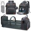 Picture of Baby Diaper Bag Backpack, Diaper Changing Station, Portable Changing Station Backpack for Boys Girls,Waterproof Changing Pad,USB Charging Port,Pacifier Case, Sunshade and Toy Bar,DK Grey
